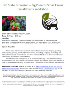 Cover photo for Big Dreams, Small Farms - Small Fruits Workshop
