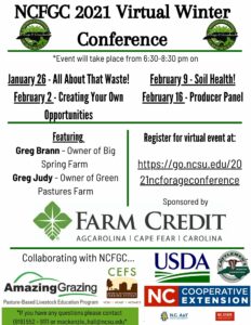 Cover photo for North Carolina Forage and Grasslands 2021 Virtual Winter Conference