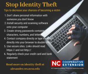 flyer on stop identity theft