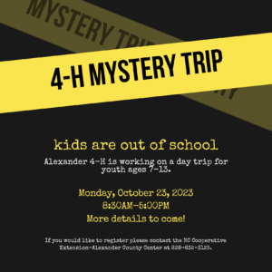 Cover photo for 4-H Mystery Trip