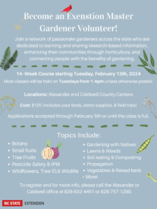 Information on the 2024 Master Gardener Class