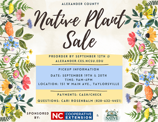 2024 Fall Native Plant Sale | N.C. Cooperative Extension