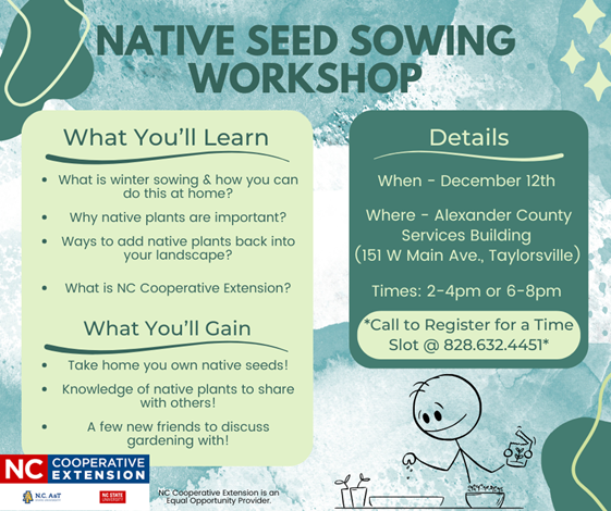 seed sowing workshop flyer